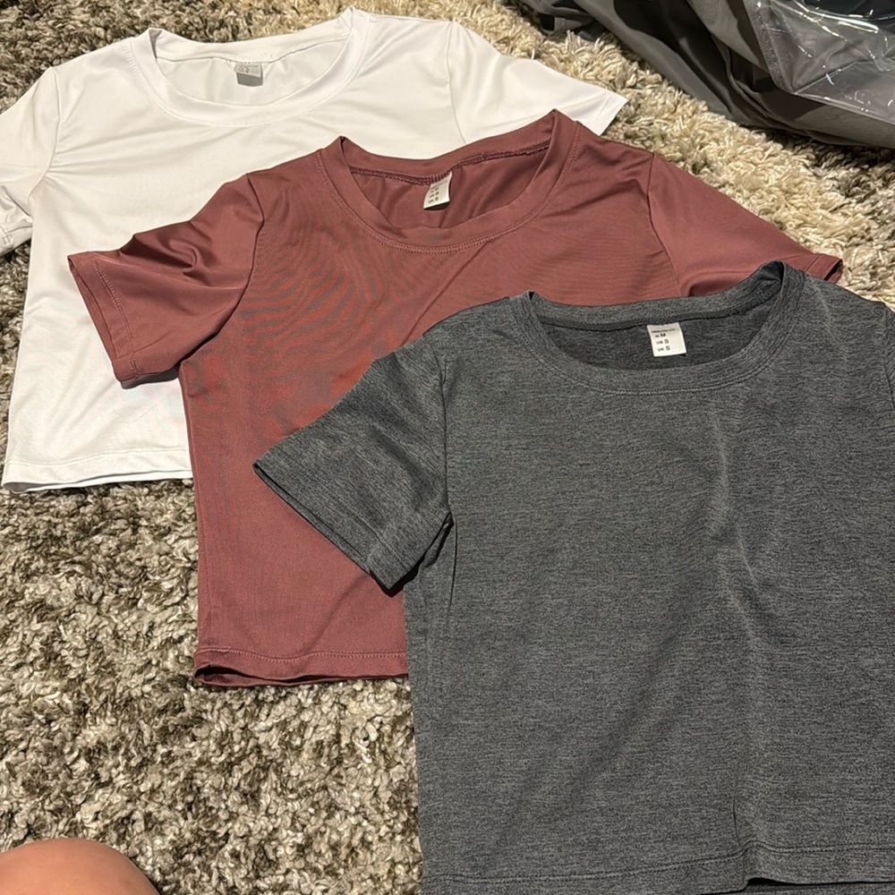 Workout shirts- all 3